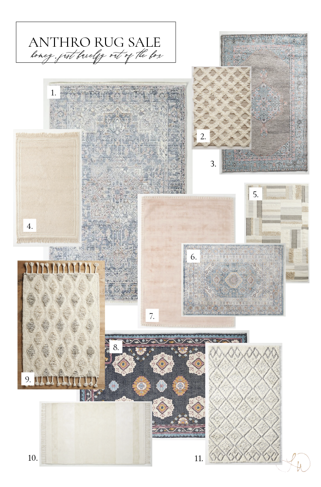 anthro rug sale guide